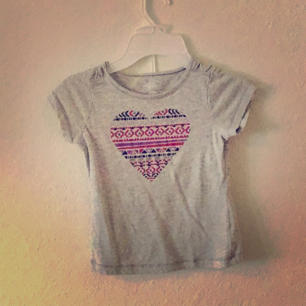 Girls heart shirt
